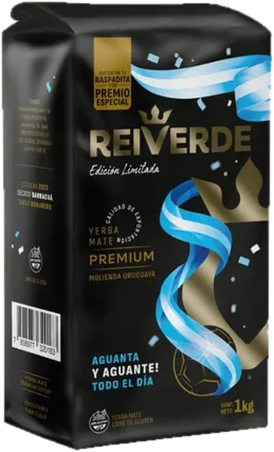 Paquete de yerba Rei Verde Premium de 1 kg
